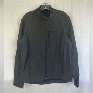 NWOT Micheal Kors Men’s M Charcoal Gray Softshell Multi Pocket zip up Jacket